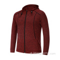 Autumn Winter Winter Plain Gym Unisex Capuz jaqueta